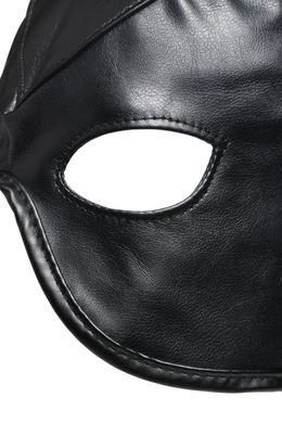 Маска Master Series Dungeon Demon Bondage Mask with Horns - Black