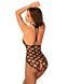 Сітчастий бодістокінг з імітацією боді Obsessive Bodystocking G332 S/M/L, black, з доступом