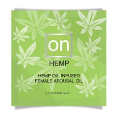 Пробник возбуждающего масла Sensuva - ON for Her Hemp Infused Arousal Oil (0,5 мл)