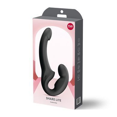 Безремінний страпон Fun Factory SHARE LITE Black, регульований, полегшена модель