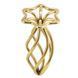 Металлическая анальная пробка LOCKINK SEVANDA Hollow Spiral Golden, M, золотистая, диаметр 3 см
