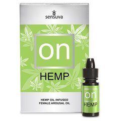 Возбуждающе капли для клитора Sensuva - ON for Her Hemp Infused Arousal Oil (5 мл) с маслом конопли