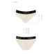 Трусики з широкою гумкою і мереживом Passion PS001 PANTIES ecru, size S