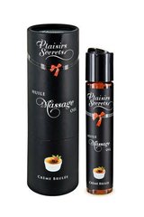 Масажна олія Plaisirs Secrets Creme Brulee (59 мл) з афродизіаками їстівна, подарункове паковання