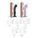 Насадка для страпона Strap-On-Me DILDO PLUG P&G LILAS METALLIC - M