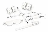 Набор Feral Feelings BDSM Kit 5 White, наручники, поножи, крестовина, маска, паддл