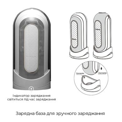 Мастурбатор Tenga Flip Zero Electronic Vibration White, изменяемая интенсивность, раскладной