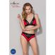 Трусики с широкой резинкой и кружевом Passion PS001 PANTIES red/black, size L