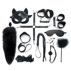 Набор Art of Sex - Maxi BDSM Set Leather, 13 предметов, натуральная кожа, Черный