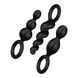 Набір анальних іграшок Satisfyer Plug black (set of 3) - Booty Call, макс. діаметр 3 см