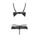 SARIA SET WITH OPEN BRA black L/XL - Passion Exclusive