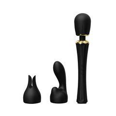 Вибромассажер с насадками Zalo &mdash; Kyro Wand Obsidian Black