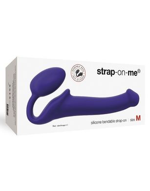 Безремневой страпон Strap-On-Me Violet M, полностью регулируемый, диаметр 3,3см