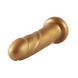 Золотий фалоімітатор Hismith 6.8&Prime; Golden Silicone Dildo, система KlicLok