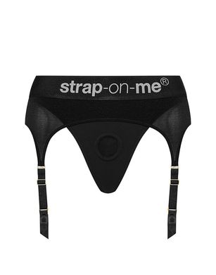 Труси для страпону з підв'обов'язками для панчіх Strap-On-Me REBEL HARNESS - M