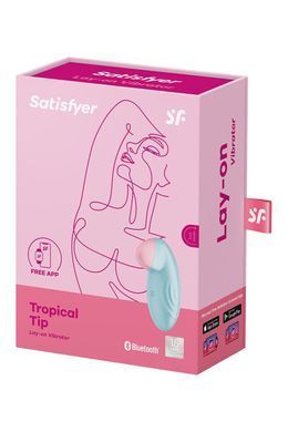 Смарт-вібратор для клітора Satisfyer Tropical Tip Light Blue