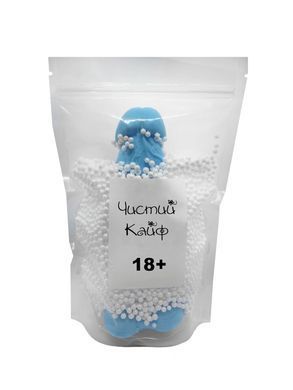 Крафтовое мыло-член с присоской Чистый Кайф Blue size XL