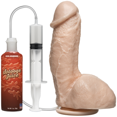 Фалоімітатор, що кінчає Doc Johnson The Amazing Squirting Realistic Cock, ПВХ, діаметр 5,1см