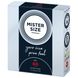 Презервативи Mister Size - pure feel - 60 (3 condoms), товщина 0,05 мм