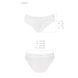 Трусики з широкою гумкою і мереживом Passion PS001 PANTIES white, size S