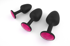 Анальная пробка Dorcel Geisha Plug Ruby XL с шариком внутри, создает вибрации, макс диаметр 4,5см, Черный