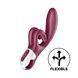 Вібратор-кролик Satisfyer Touch Me Red, подвійний відросток, 3 потужні мотори