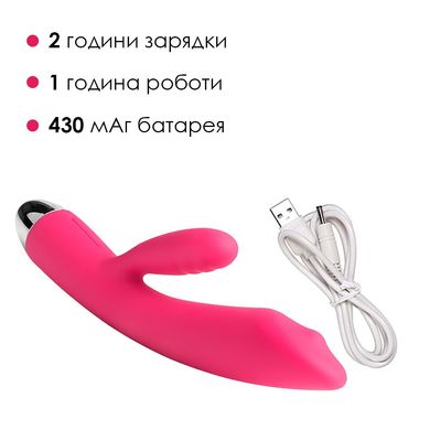 Вибратор кролик с жемчужной стимуляцией точки G Svakom Trysta Plum Red