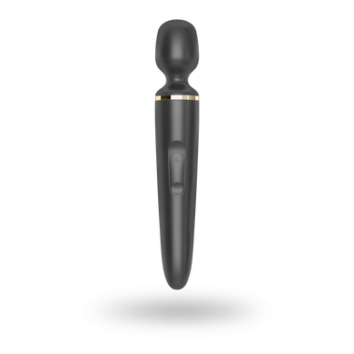 Вібромасажер Satisfyer Wand-er Woman (Black/Gold), водонепроникний, потужний, розмір XXL