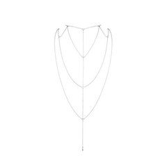 Цепочка для спины Bijoux Indiscrets Magnifique Back and Cleavage Chain - Silver, украшение для тела