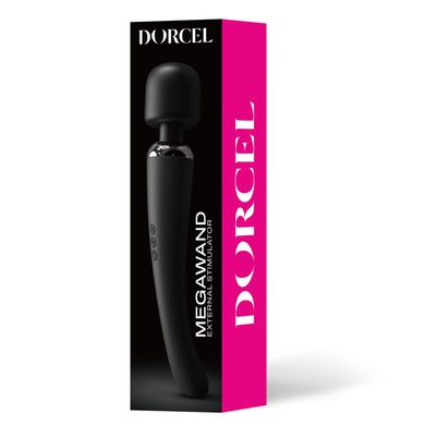 Потужний вібромасажер Dorcel Megawand Black який перезаряджається, 160 режимів