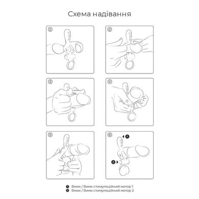 Вибронасадка на член Adrien Lastic Spartacus R с кольцом для мошонки, 2 вибромотора