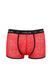 Чоловічі прозорі боксери Passion 046 SHORT PARKER S/M Red, сітка, під леопард