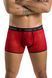 Чоловічі прозорі боксери Passion 046 SHORT PARKER S/M Red, сітка, під леопард