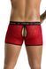 Чоловічі прозорі боксери Passion 046 SHORT PARKER S/M Red, сітка, під леопард