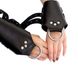 Манжети для підвісу за руки Kinky Hand Cuffs For Suspension з натуральної шкіри, колір чорний