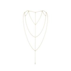 Ланцюжок для спини Bijoux Indiscrets Magnifique Back and Cleavage Chain - Gold, прикраса для тіла