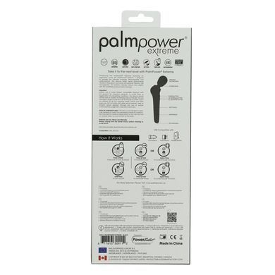 Потужний вібромасажер PalmPower EXTREME - Black водонепроникний, з плавним регулюванням