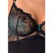 Корсет з пажами FLORIS CORSET black L/XL - Passion Exclusive, трусики