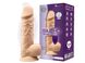 Фалоімітатор з вібрацією SilexD Norman Vibro Flesh (Model 1 size 8,5") + LRS, діаметр 5 см