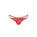 Трусики на зав'язочках з боків Passion Exclusive WARDA THONG L/XL, red