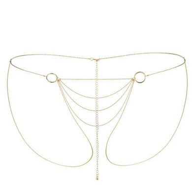 Цепочка-трусики Bijoux Indiscrets Magnifique Bikini Chain – Gold, украшение для тела