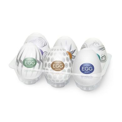 Набір мастурбаторів-яєць Tenga Egg Hard Boild Pack (6 яєць)