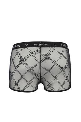 Чоловічі прозорі боксери Passion 032 SHORT JAMES S/M Black, сітка
