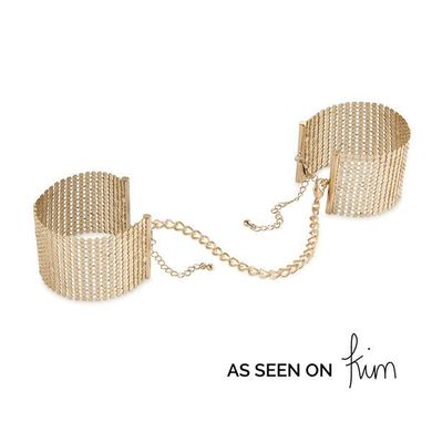 Наручники Bijoux Indiscrets Desir Metallique Handcuffs - Gold, металлические, стильные браслеты