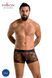 Чоловічі прозорі боксери Passion 032 SHORT JAMES S/M Black, сітка
