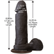 Фалоімітатор Doc Johnson The Realistic Cock 6 inch Black - ULTRASKYN, Vac-U-Lock, діаметр 4,3 см