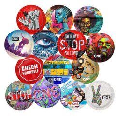 Презерватив ONE Street Art Collection, 1 шт, гладенький, зі змазкою, дизайнерське паковання