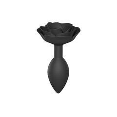 Силіконова анальна пробка Love To Love OPEN ROSES L SIZE - BLACK ONYX