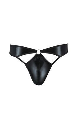 Чоловічі стринги Passion 033 Thong Paul L/XL Black, під латекс