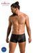 Чоловічі шкіряні боксери з клапаном Passion 050 Short Patrick S/M Black